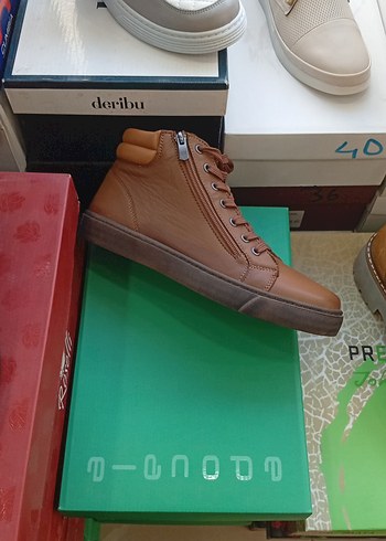 Kahverengi gerçek deri bot - Görsel 3