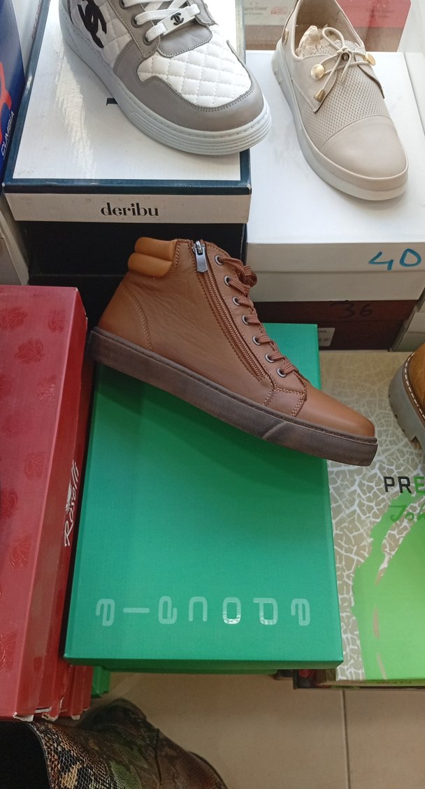 Kahverengi gerçek deri bot - Görsel 3