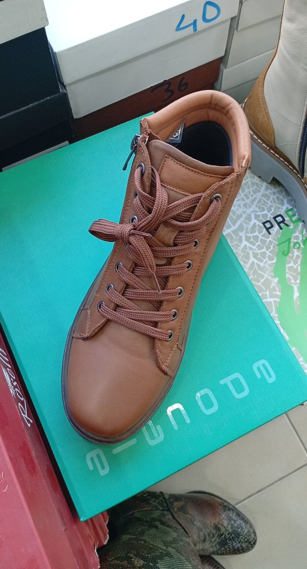 Kahverengi gerçek deri bot - Görsel 2