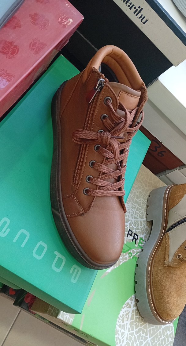 kahverengi deri bot - Görsel 3