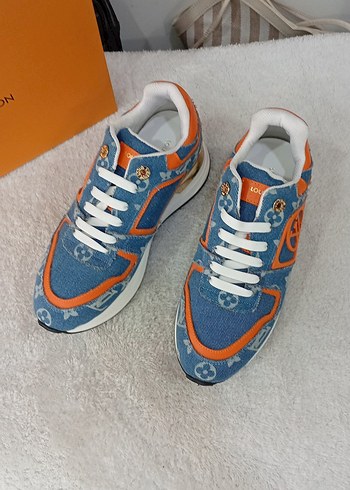 Renkli Denim Louis Vuitton Erkek Spor Ayakkabı - Görsel 2