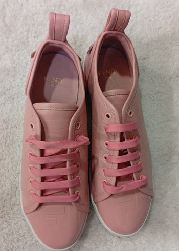 Pembe Bağcıklı Kadın Spor Ayakkabı - Görsel 2