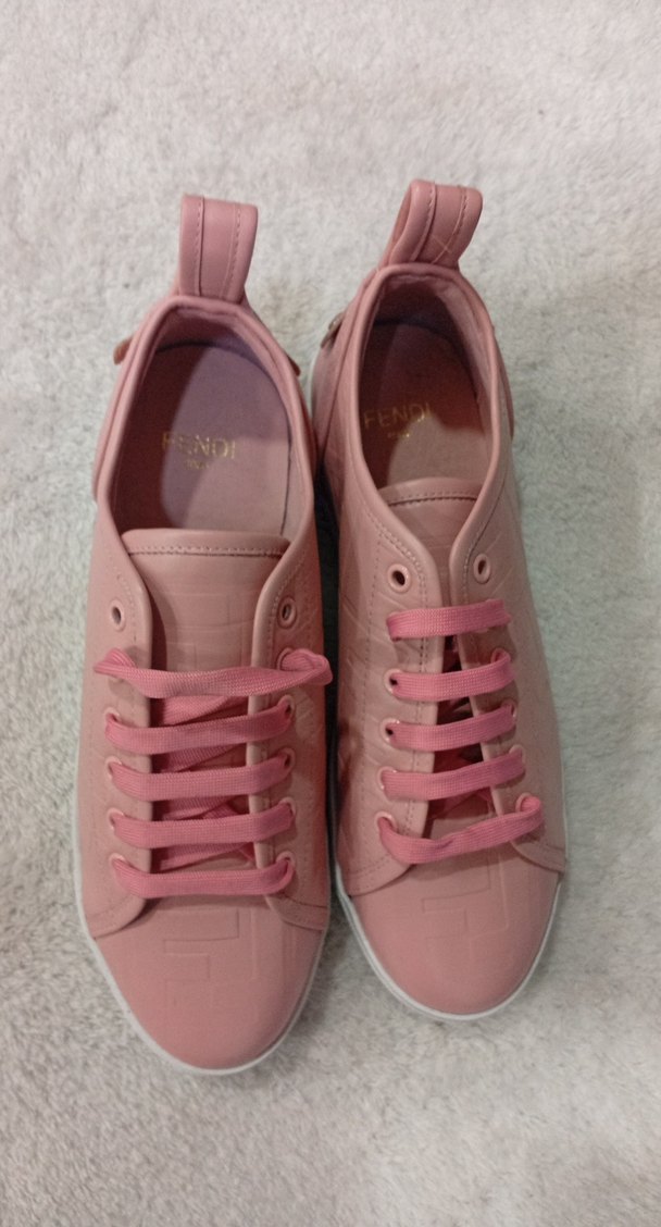 Pembe Bağcıklı Kadın Spor Ayakkabı - Görsel 2