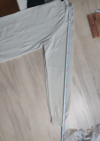 m Beden beyaz Renk krem rengi Erkek Bisiklet Yaka triko kazak