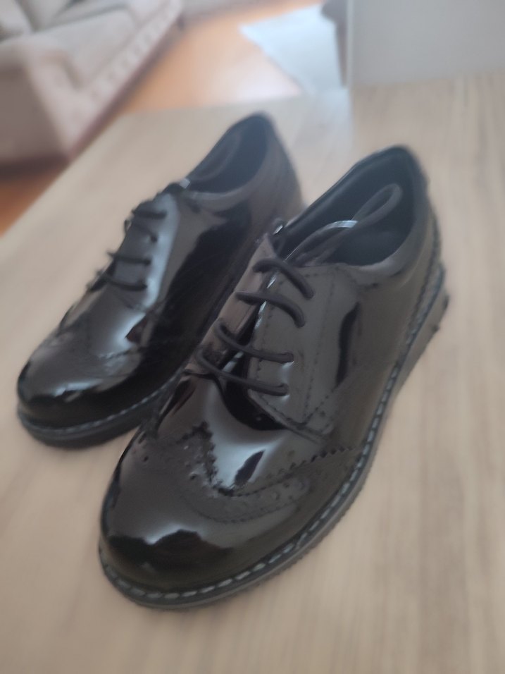 Parlak Siyah Erkek Çocuk Özel Ayakkabı - Görsel 3