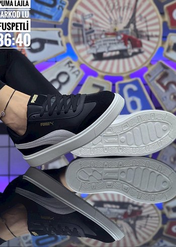 Puma Lajla Siyah Gri Spor Ayakkabı