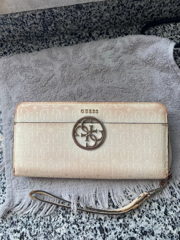 Beyaz Deri Kapaklı Kadın Cüzdan - Görsel 4