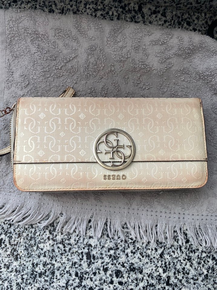 Beyaz Deri Kapaklı Kadın Cüzdan - Görsel 2