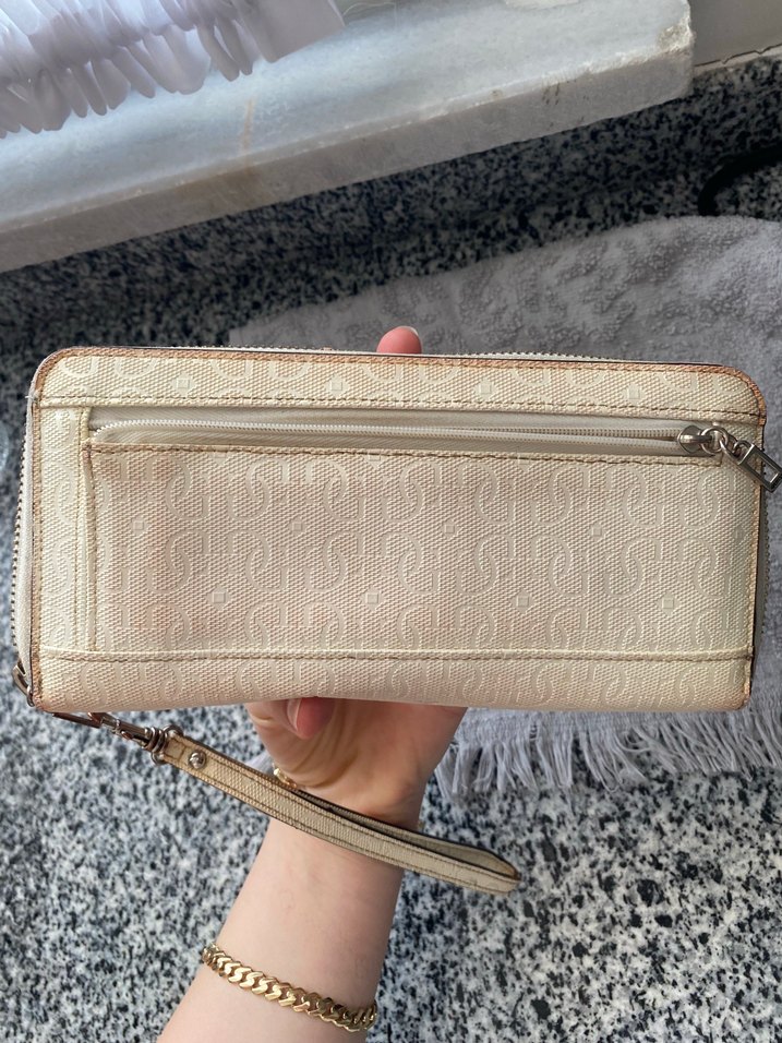 Beyaz Deri Kapaklı Kadın Cüzdan - Görsel 5