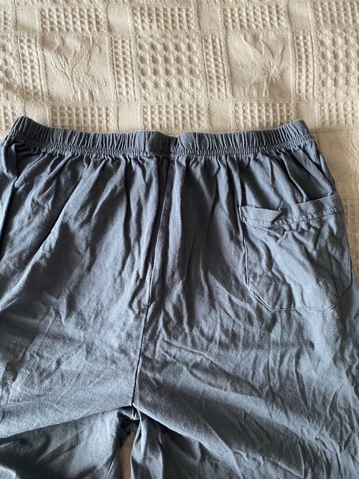 Gri V Yaka Kısa Kollu Erkek Pijama Takımı - Görsel 5