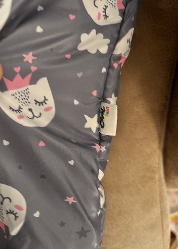 Gri Desenli Kürklü Bebek Kız Tulumu - Görsel 2