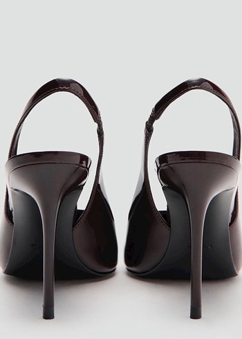 Bordo Rugan Tokalı Stiletto Topuklu Kadın Ayakkabı - Görsel 7