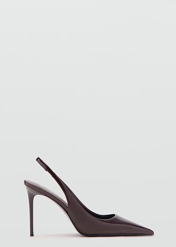 Bordo Rugan Tokalı Stiletto Topuklu Kadın Ayakkabı - Görsel 8