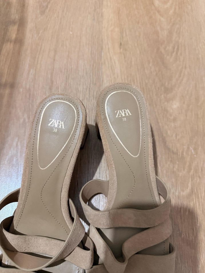 Bej Süet Tokalı Kadın Terlik - Görsel 3