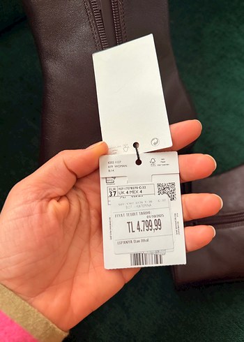 Klasik Kahverengi Deri Stiletto Bot - Görsel 6