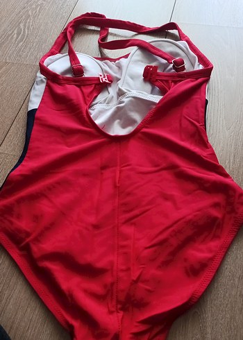 Kırmızı Drapeli Kadın Mayo - Görsel 2