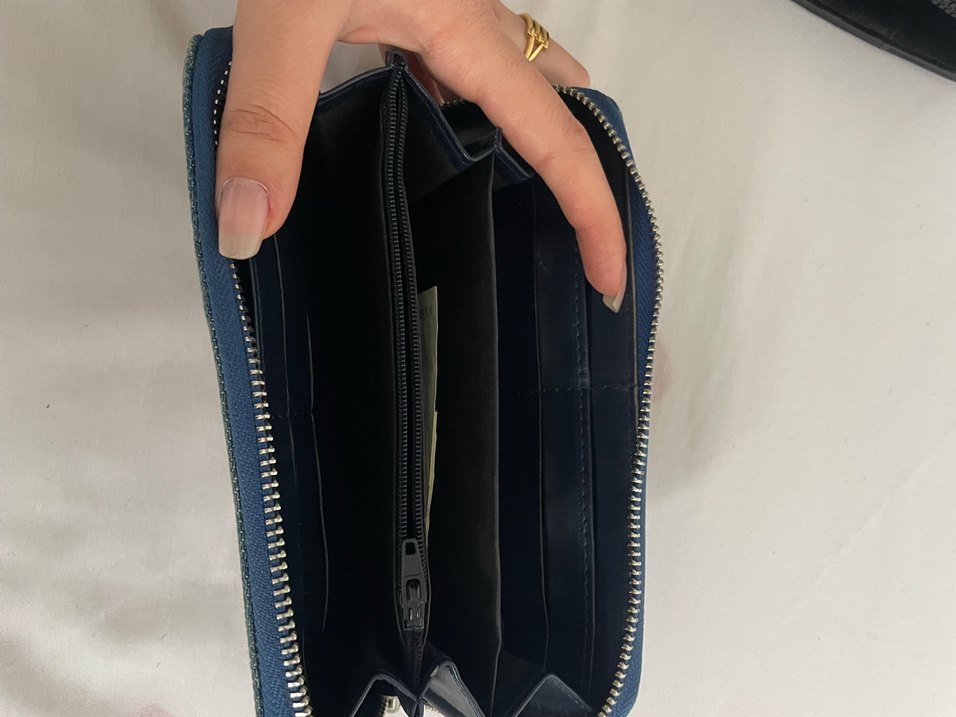 Nakışlı Kot Bohem Fermuarlı Kadın Cüzdanı - Görsel 2