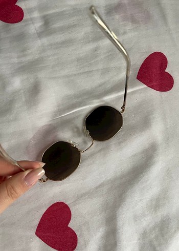 Koyu Bej Retro Kadın Güneş Gözlüğü - Görsel 3