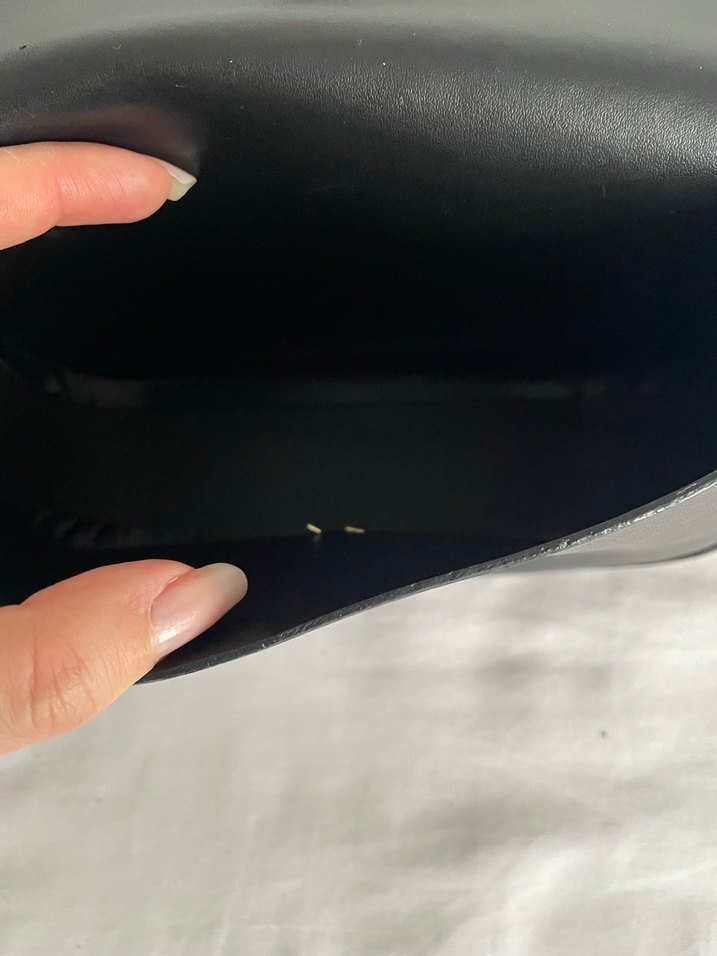 Siyah Deri Tokalı Kadın Çanta - Görsel 2