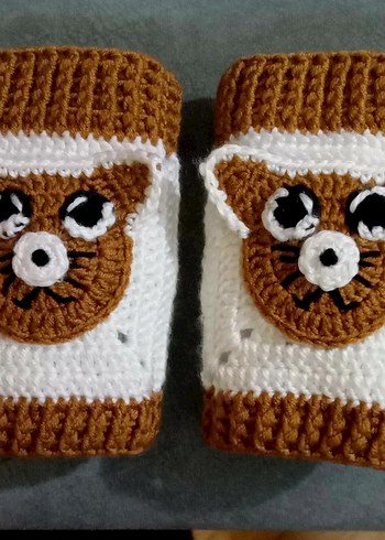 Örgü parmaksız eldiven - Görsel 2