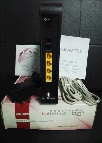 NetMASTER CBW-383ZN Siyah Modem - Görsel 2