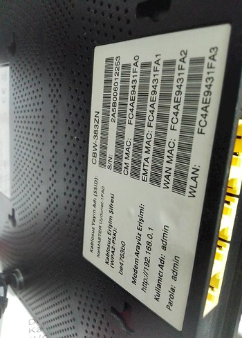 NetMASTER CBW-383ZN Siyah Modem - Görsel 5