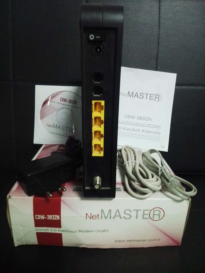 NetMASTER CBW-383ZN Siyah Modem - Görsel 2