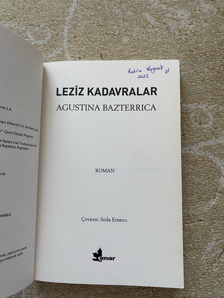 Leziz Kadavralar - Agustina Bazterrica - Görsel 2
