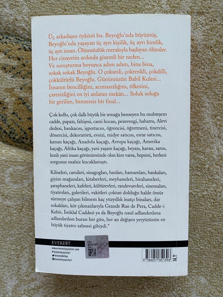 Ahmet Ümit - Beyoğlu Rapsodisi Roman - Görsel 3