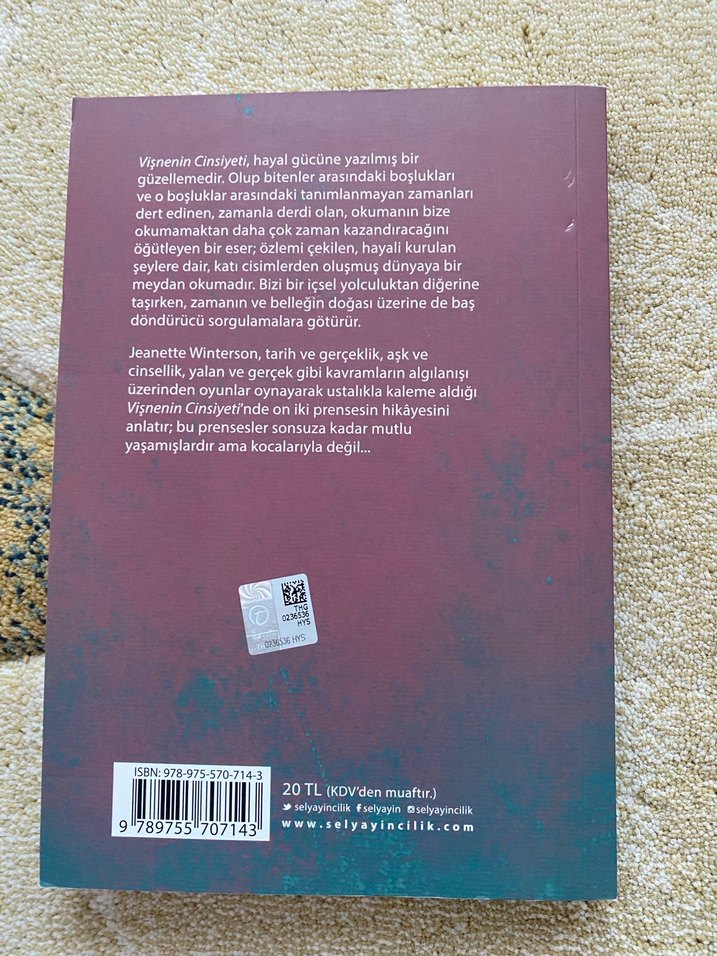 Vişnenin Cinsiyeti - Jeanette Winterson - Görsel 3