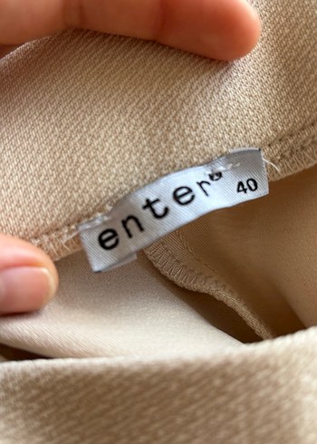 Bej Midi Kadın Ofis Pantolonu - Görsel 3