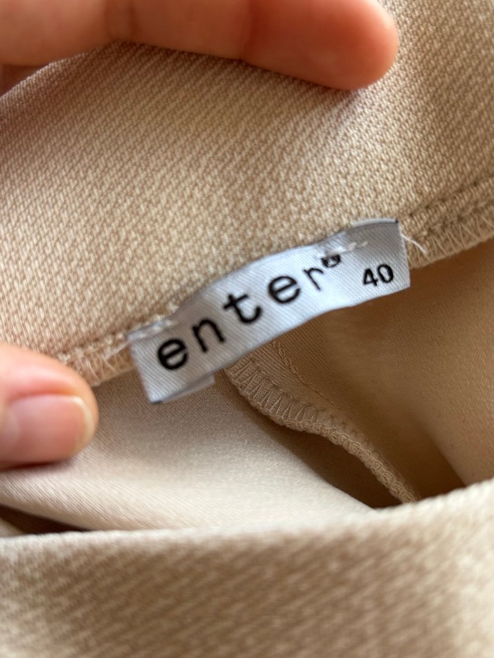 Bej Midi Kadın Ofis Pantolonu - Görsel 3