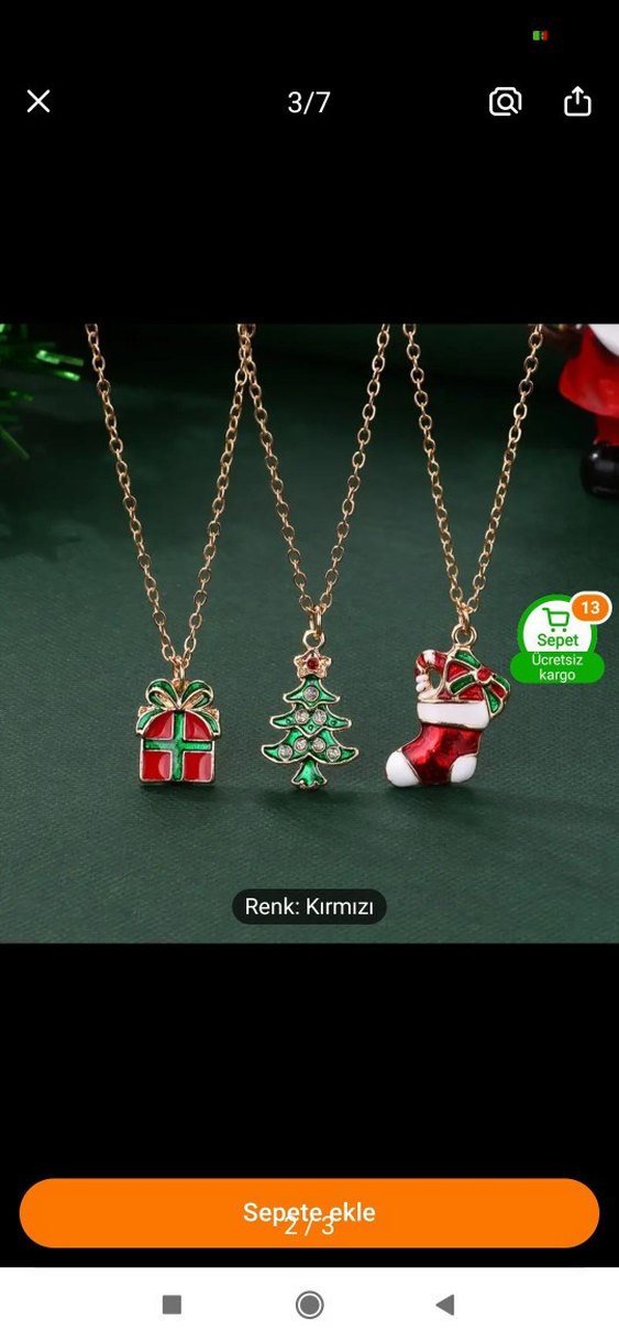 Bohem Tarz Renkli Altın Zincirli Çocuk Takı Seti - Görsel 3