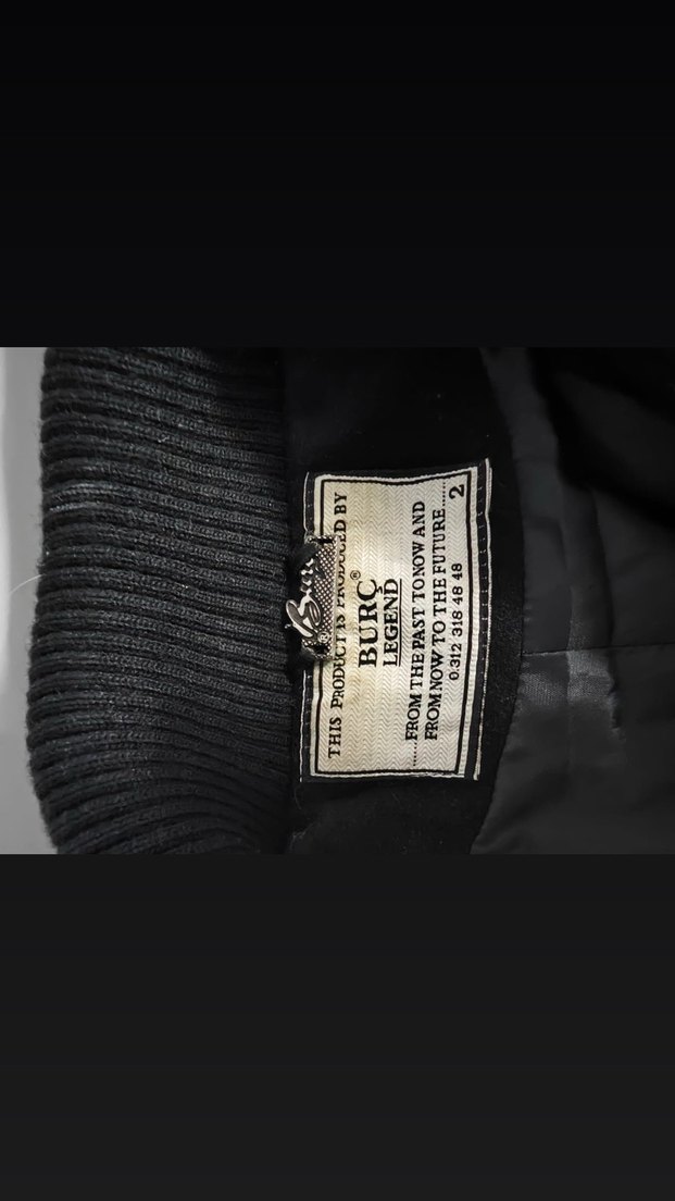 Düğmeli Siyah Midi Kadın Kaban - Görsel 3