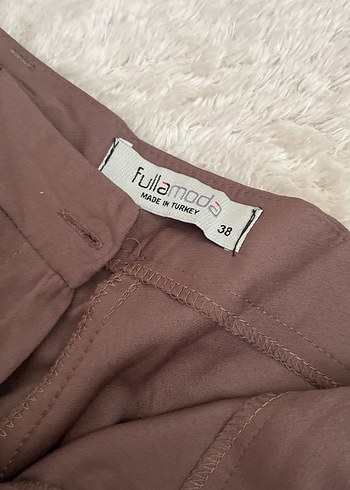 Kadın Kahverengi Ofis Kumaş Pantolon - Görsel 3