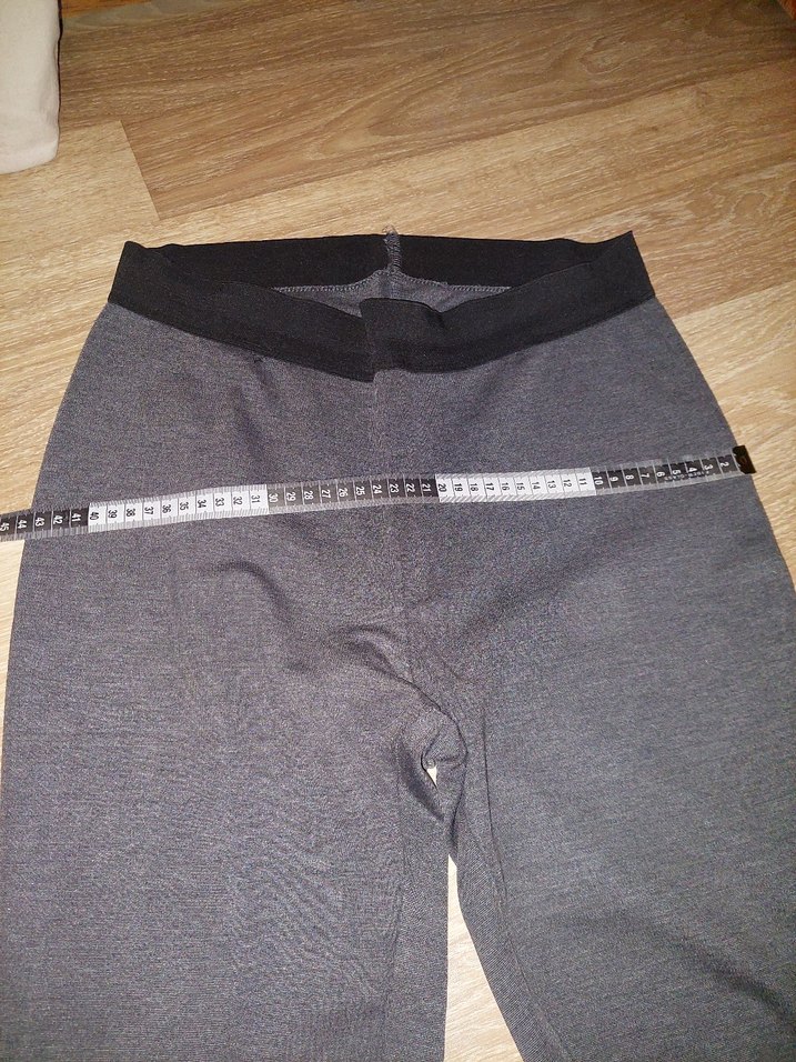 Gri kadin tayt Pantolon - Görsel 3