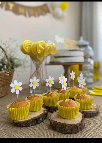 Beyaz Papatya Kürdan Seti - Görsel 2