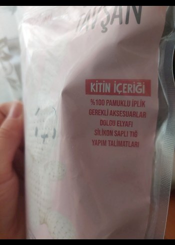 Amigurumi Uykucu Tavşan Yapım Seti/Kiti - Görsel 2