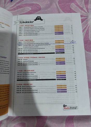 Beden Renk 6. Sınıf Türkçe Kafası Soru Bankası