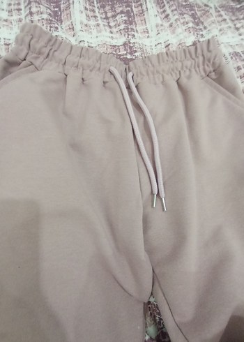 Bershka Bej Midi Pilili Kadın Kumaş Pantolon