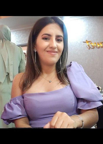 lila midi Kadın Elbise - Görsel 2