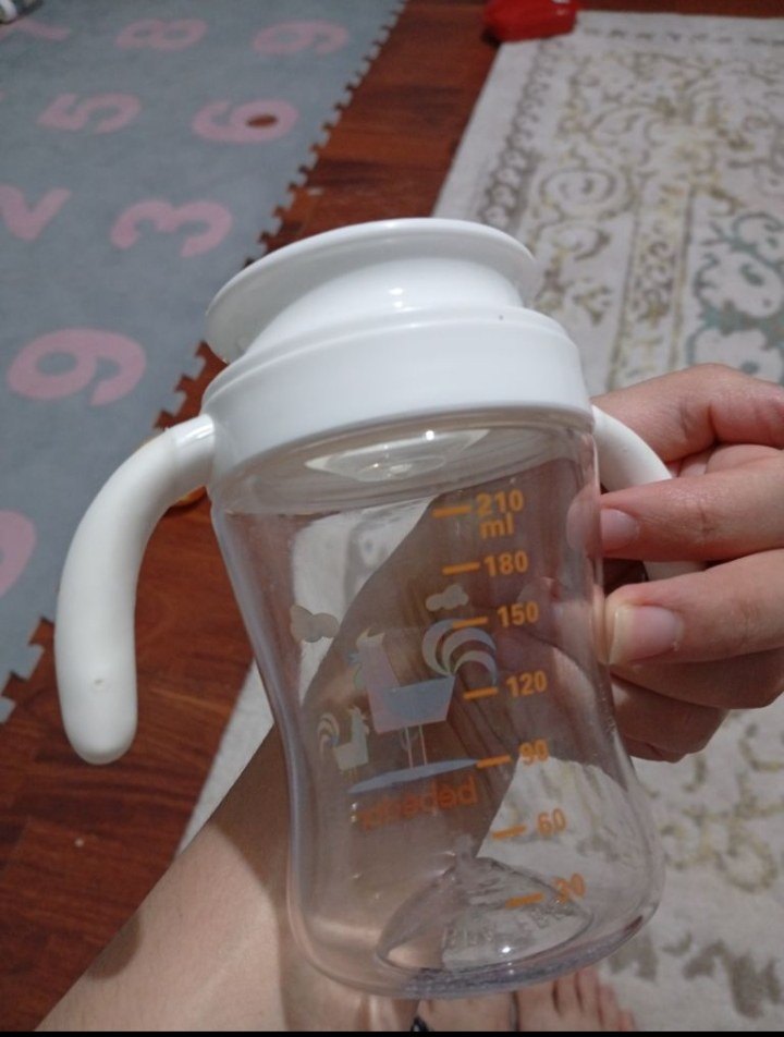 Bebedor tritan kulplu 360° Bebek Biberonu - Görsel 2