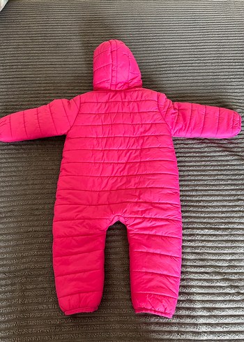 2 Yaş Beden Verscon 2 yaş kız Bebek Pembe Fermuarlı Tulumu