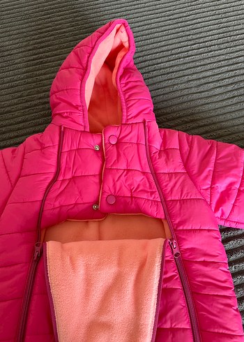 Diğer Verscon 2 yaş kız Bebek Pembe Fermuarlı Tulumu