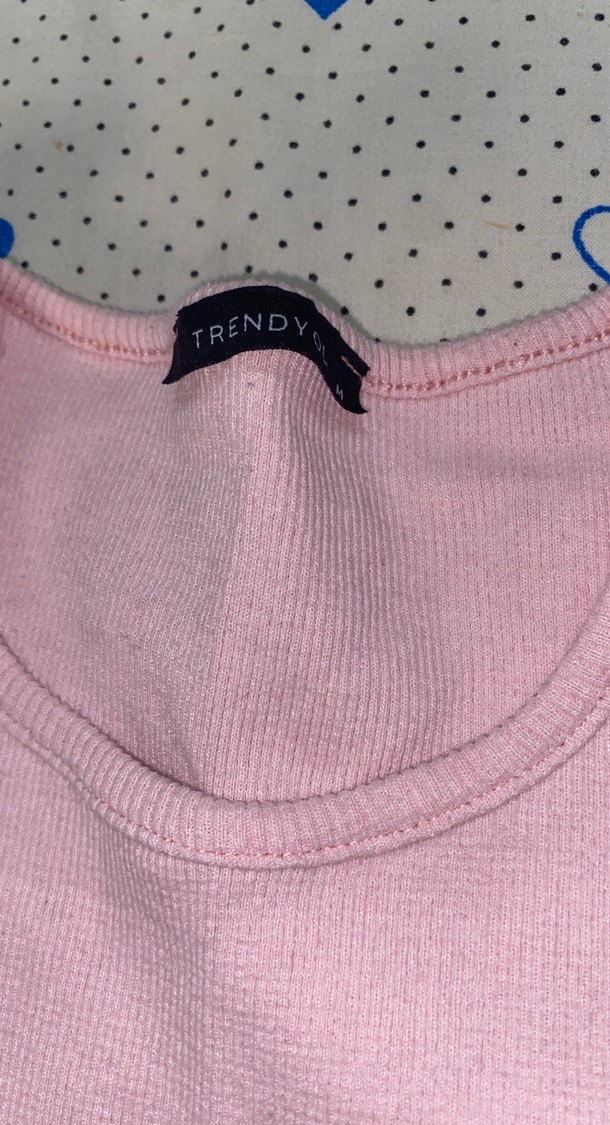 Pembe Kısa Kollu Basic Tişört - Görsel 2