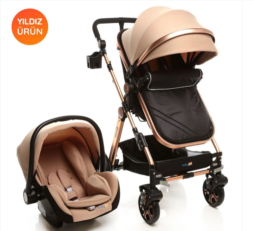 Koyu Kahverengi Bebek Arabası - Görsel 5