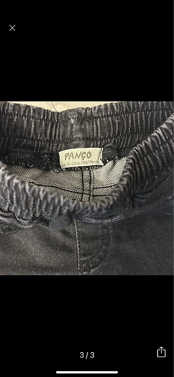 6-9 Ay Beden Panço Pantolon
