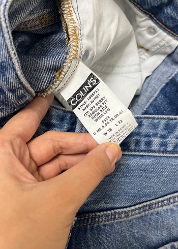 28 Beden mavi Renk Colins basıc kot pantolon