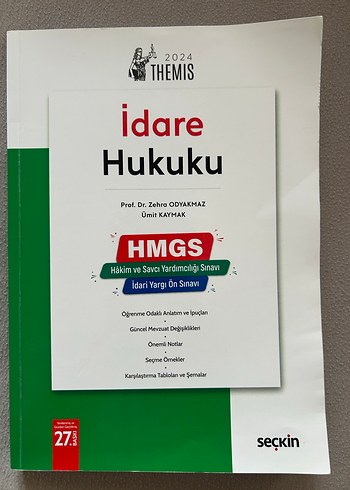 2024 HMGS İdare Hukuku Sınav Kitabı