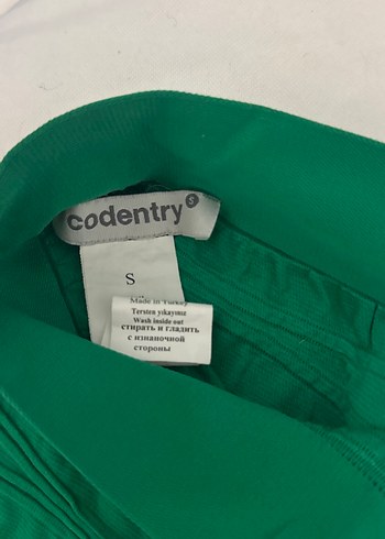 Codentry Codentry Yeşil Piliseli Midi Etek